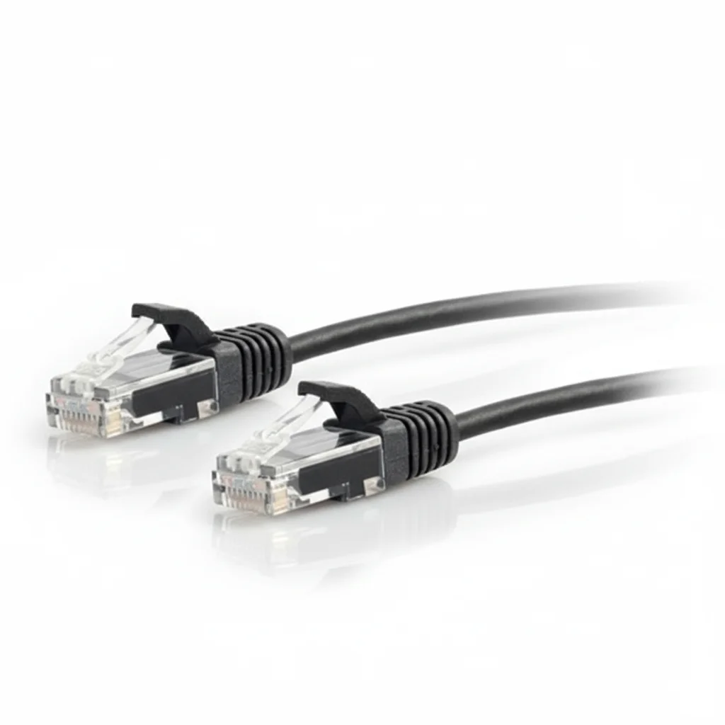 

C2G 757120011026 Тонкий сетевой патч-кабель CAT6 Slim Ethernet — Snagless — Неэкранированный (UTP) — 1 штекер RJ-45 — — Используется, как новый