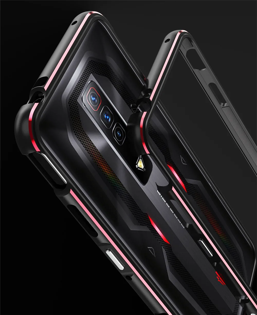 Bumper Phone Case For Nubia Red Magic 7 Pro Metal Aluminum Frame for Nubia Red Magic 7 7s Pro Case Metal Protective Bumper