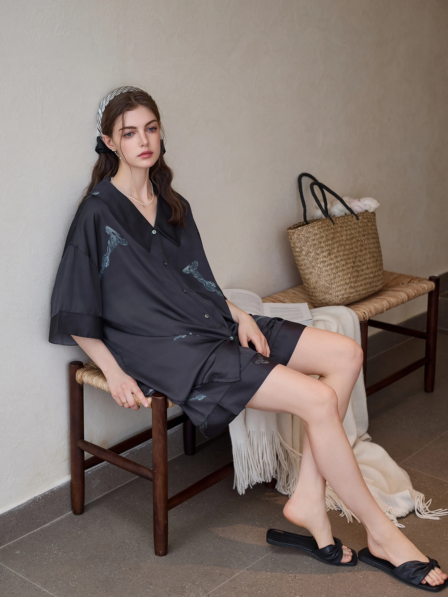 maiten-vetements-de-nuit-d'ete-en-satin-de-soie-tenue-decontractee-ample-pour-femme-style-soie-glacee-col-claudine-manches-courtes