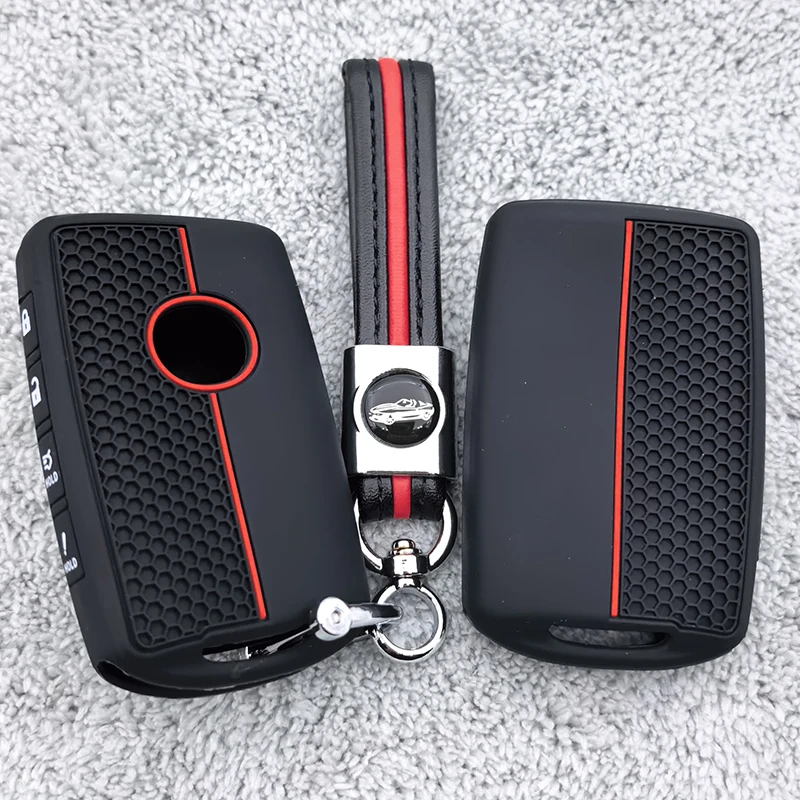 Car Key Case for Mazda 3 6 Cx30 MX30 Cx9 X9 Cx5 X5 Cx8 MX5 Ss30 4 Button Silicone Remote Key Holder Keys Cover Accessories Shell
