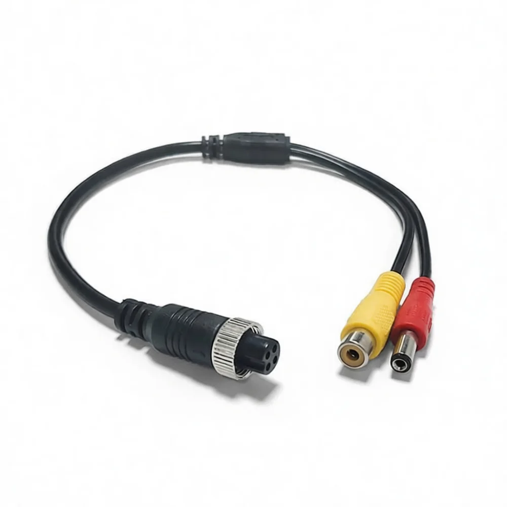 Aviation Interface To RCA Video Audio Converter Cable Pure Copper Signal Extension Cord For Security Monitor Equipment