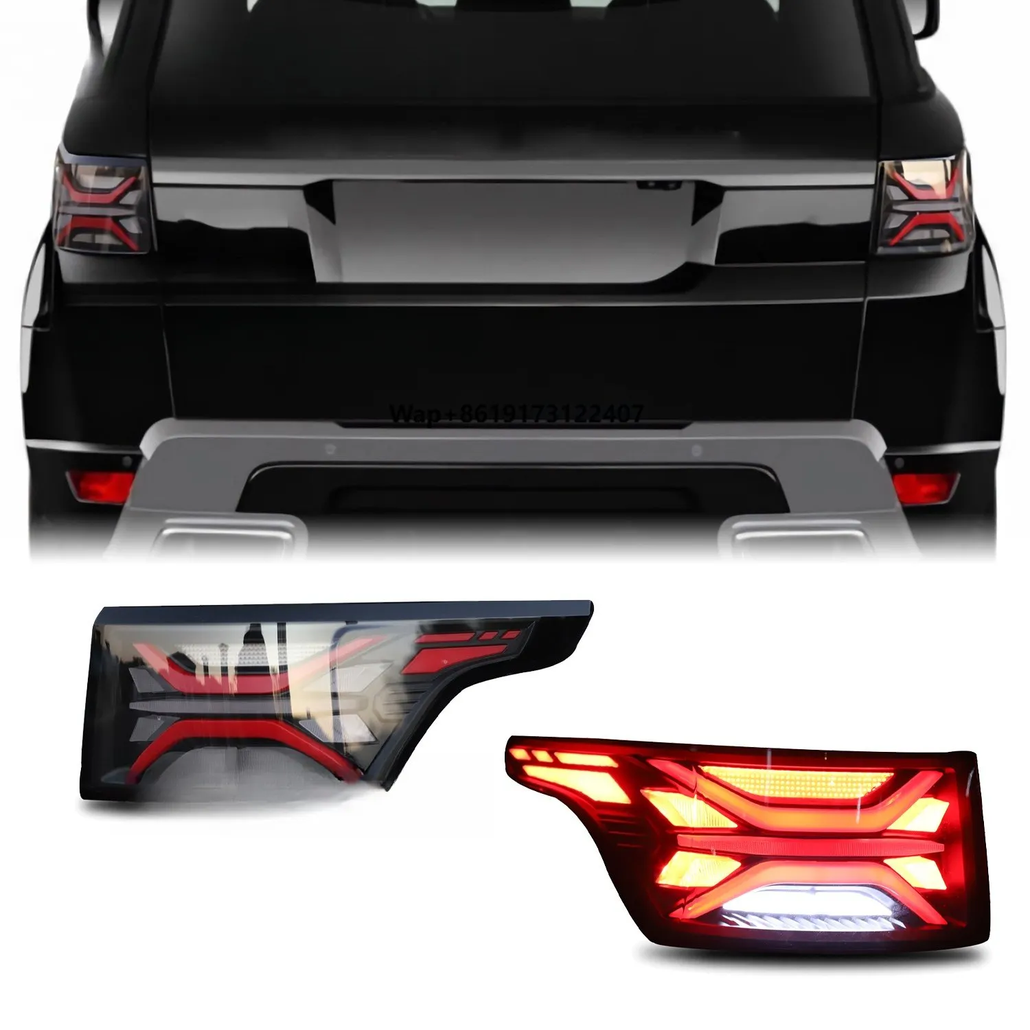 HCMOTIONZ LED Sport Animation DRL Tail Lights 2012-2022 Car Rear Lamps Assembly for  Range Rover Condition New