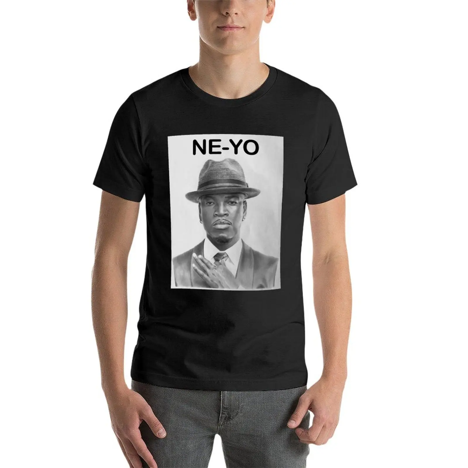 Premium Ne-Yo T-Shirt boys whites hippie clothes blanks plus size tops T-shirt men