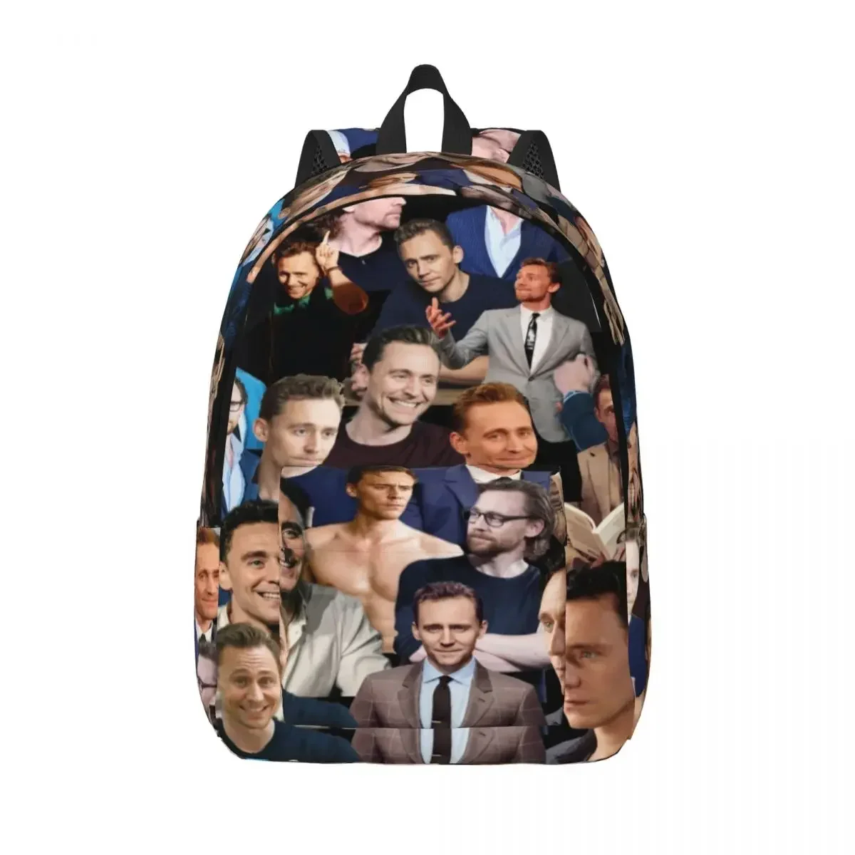 Tom Hiddleston Collage Backpack for Preschool Kindergarten School Student Actor Book Bags Boy Girl Kids Daypack Hiking