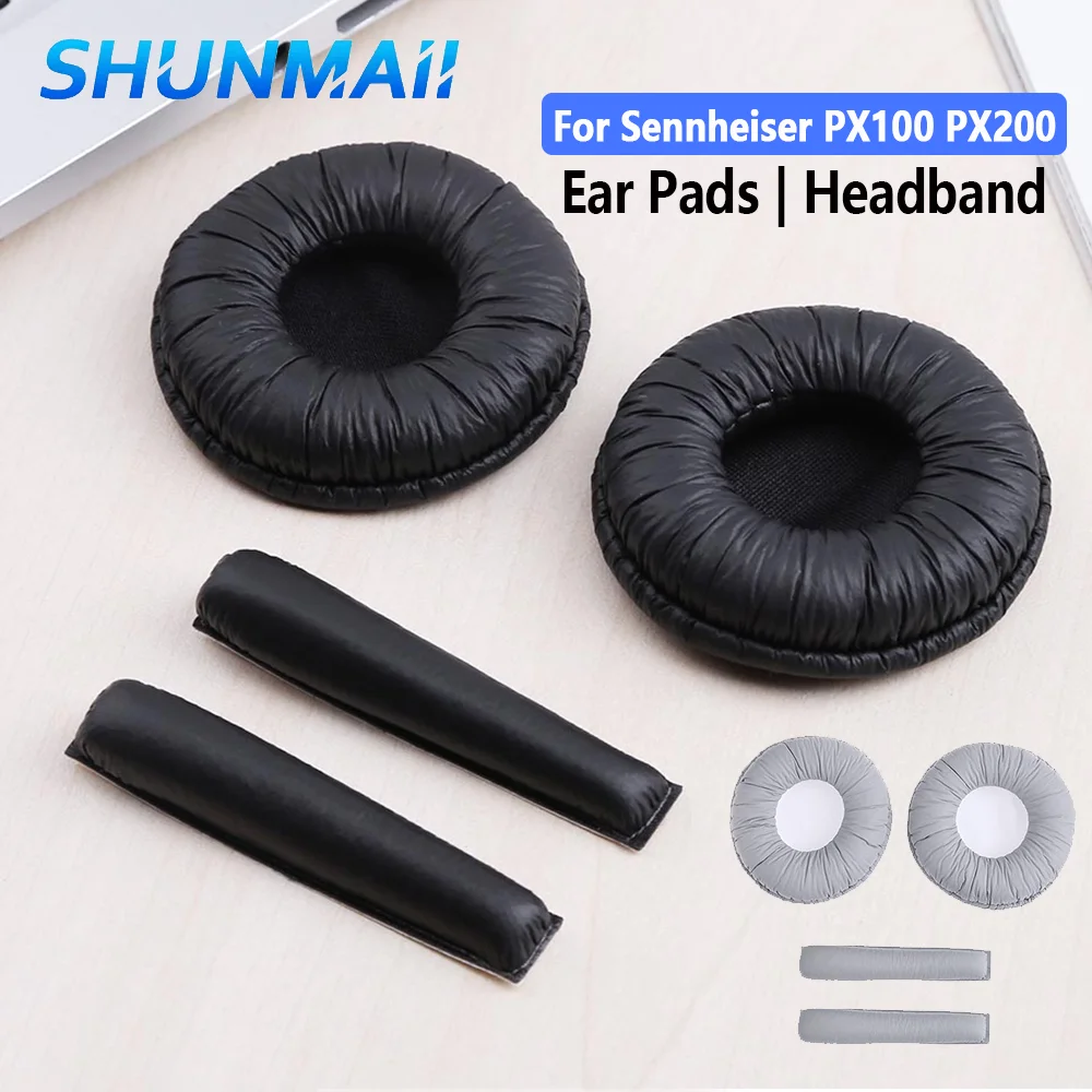 Fire Sale 1 Pair Replacement Earphone Ear Pads /Headband Cushions for Sennheiser PX100 PX200 Music/Game Headphone Accessories