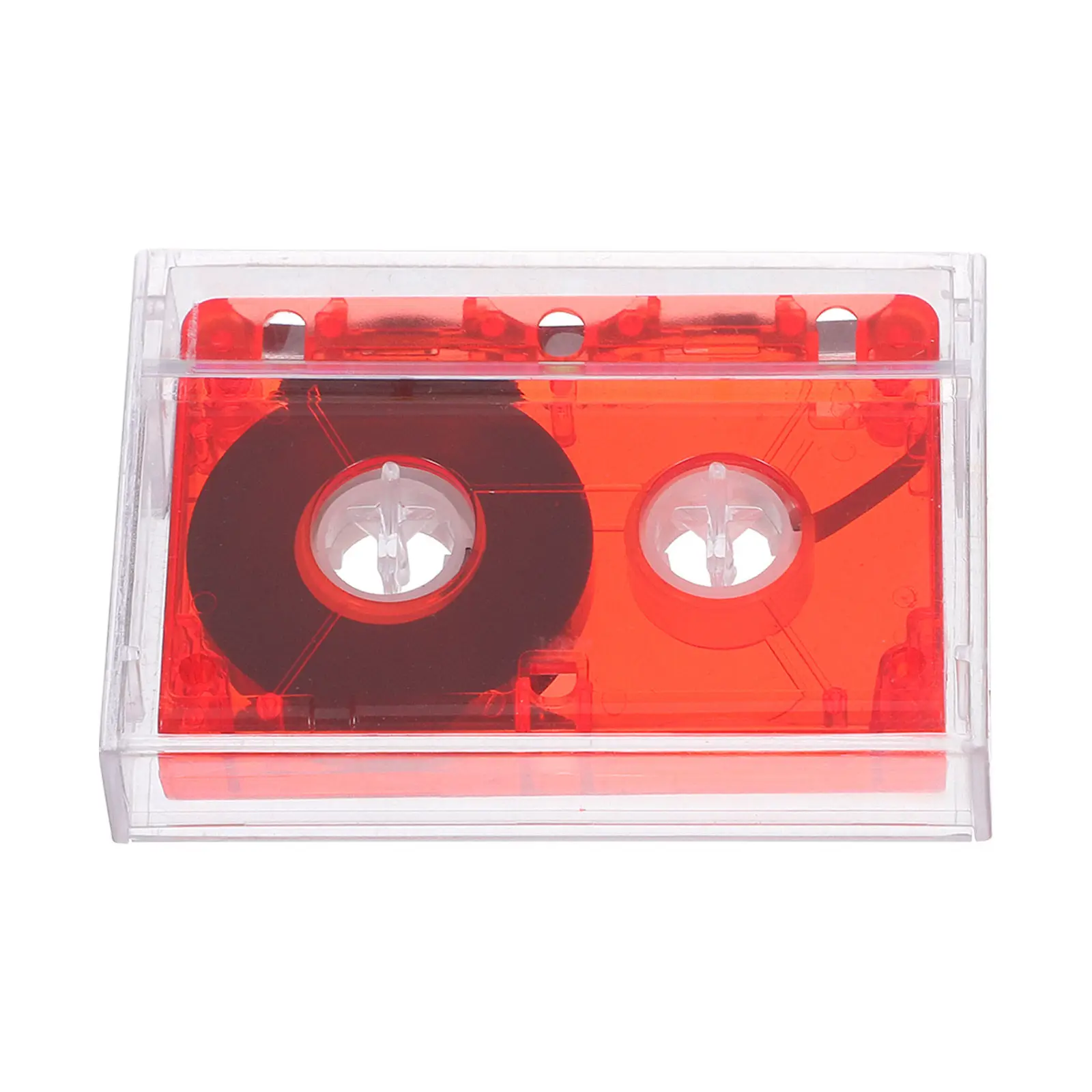 Blank Audio Cassette Tape 60 Minute Recordable Clear Retro Style for Interview Recording Music Speech Creative DIY