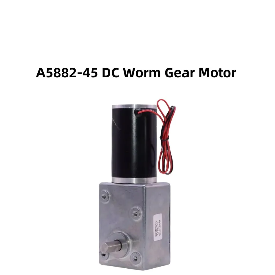 24V A5882-45 DC Worm Gear Motor Strong Power High Torque Max280kg  Self-Locking Speed Regulation Eletric machine Home Appliances