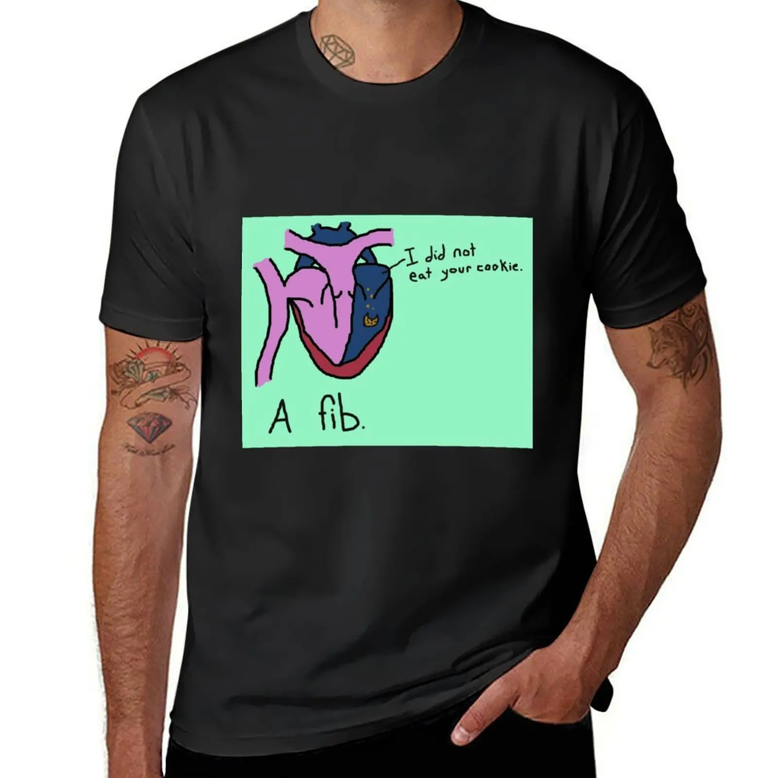 

Atrial Fibrillation T-Shirt oversized oversizeds vintage clothes customs design your own big and tall t shirts for men