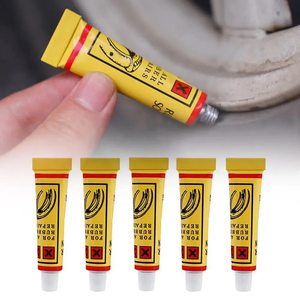 Kit de Reparo de Pneus de Bicicleta - Cola Instantânea e Cimento de Borracha para Reparo de Furos em Pneus de Bicicleta