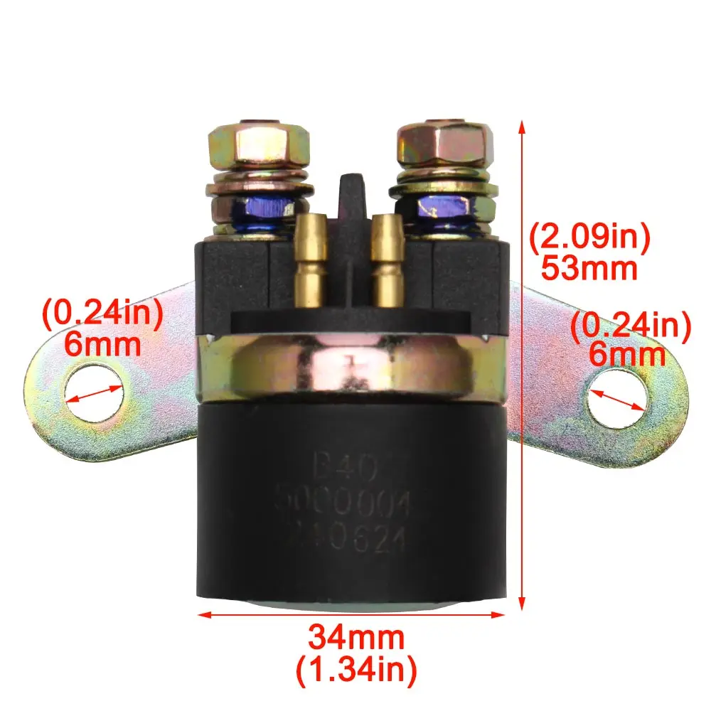 Picture 6: DXB40 5000004 Motorcycle Starter Relay for Suzuki Junchi GT125 and Haojue Xiguan HJ125-2A