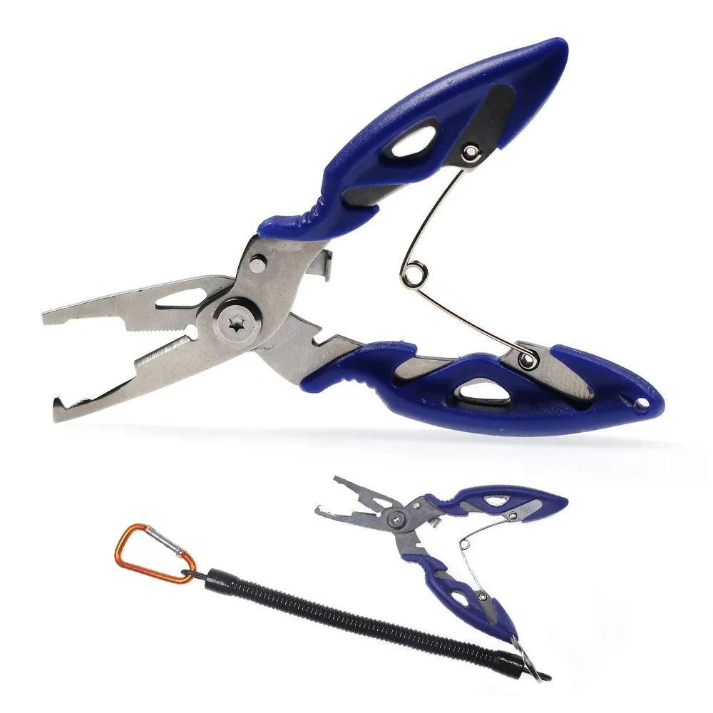 Multifunction Fishing Lure Plier Scissors Fishhook Remover / Braid Line Cutter Tool Curved Mouth Fishing Use Tongs