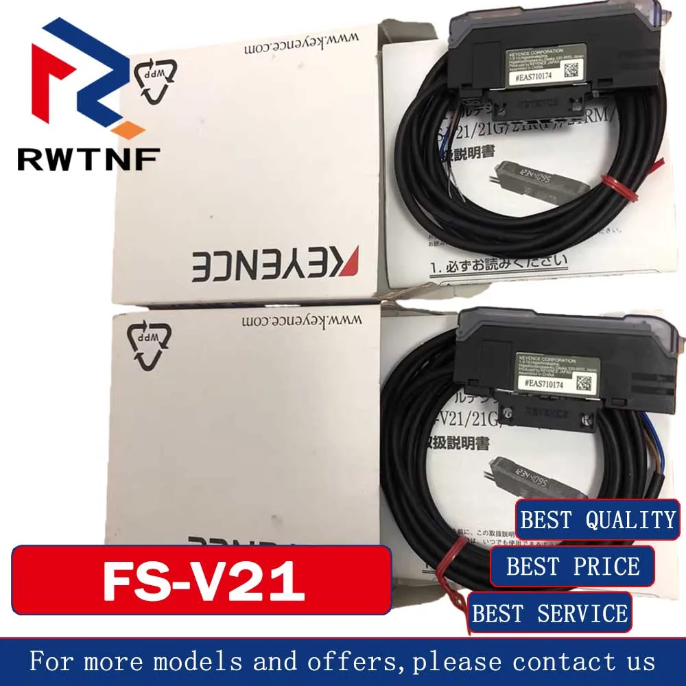 

New FS-V21 Genuine KEYENCE fiber optic sensor, dual display digital fiber amplifier