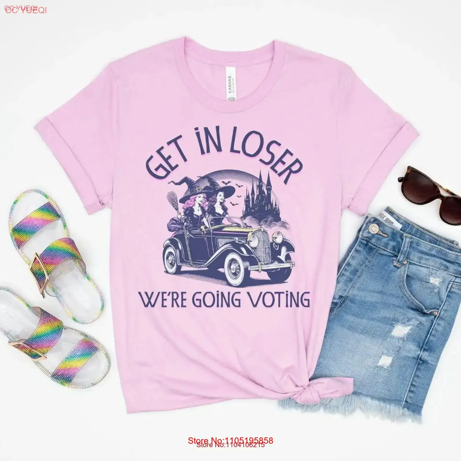 تي شيرت أساسي للساحرات BalloT تي شيرت رئاسي للانتخابات المضحكة للهالوين 2024 حقوق المرأة السياسية الساحرة عتيقة مغسولة #1