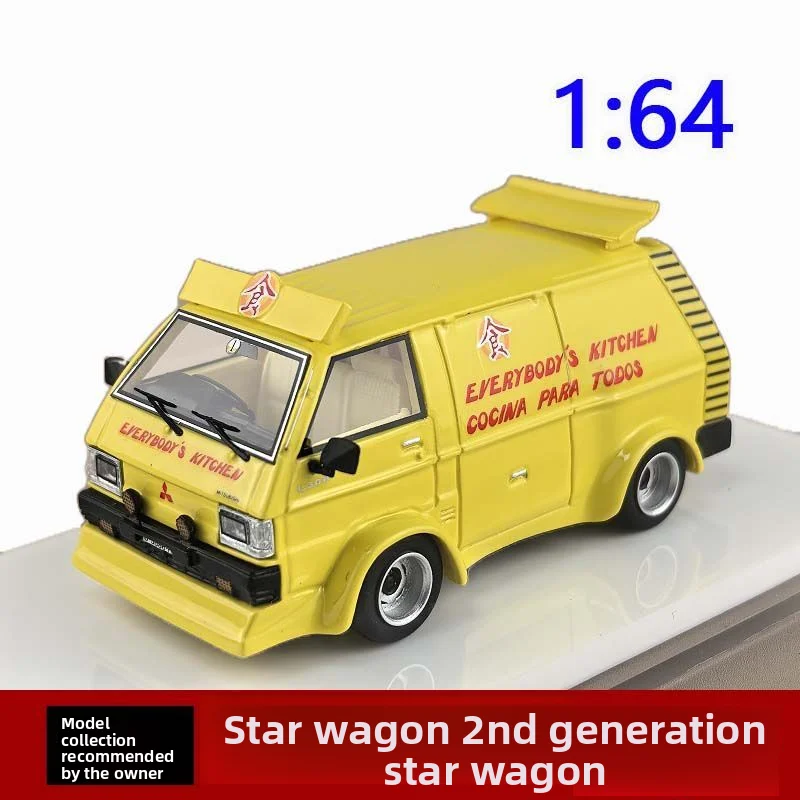 diecast-1-64-echelle-delica-2eme-generation-star-wagon-personnalise-modifie-resine-voiture-modele-a-collectionner-jouet-cadeau-souvenir-affichage