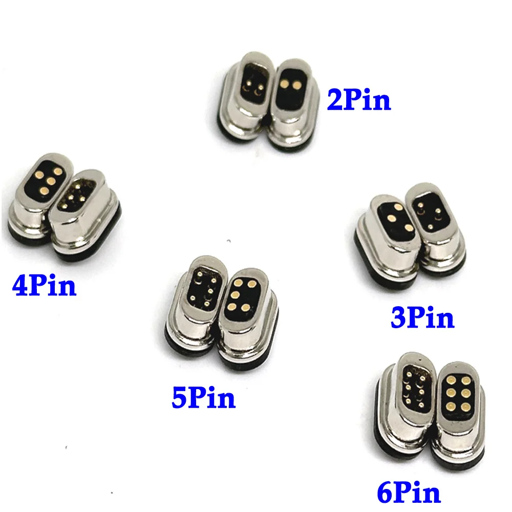 

2Pin 3Pin 4Pin 5Pin 6Pin spacing 2.54mm DC Magnetic Pogo Pin Connector Pogopin Male Female Spring Loaded DC Power Socket