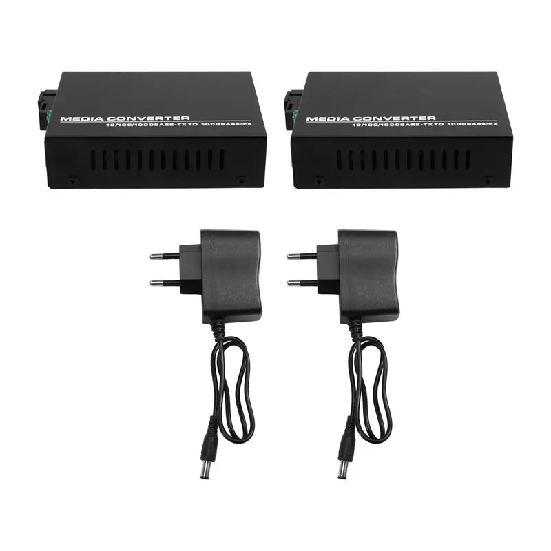 Новый Ethernet-конвертер Tech Fiber в RJ45, 3 км, гигабитный Ethernet-конвертер, медиаконвертер, вилка европейского стандарта