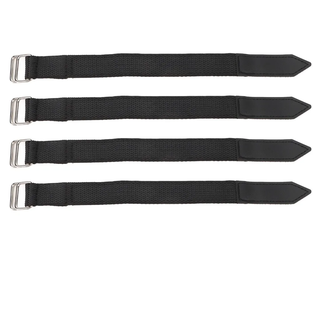 

4Pcs Nylon Shovel Tool Retaining Strap With Metal D-Ring Black Color Retaining Strap Non Slip Tool Fixing Strap RV Awnings