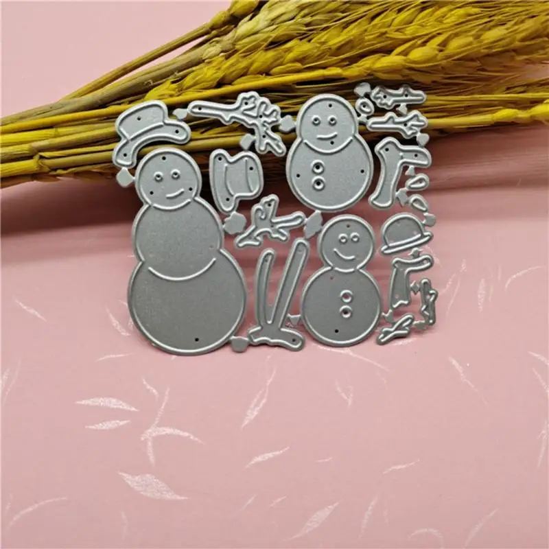 

50LB Christmas Snowman Metal Cutting Dies Stencil DIY Scrapbooking Album Paper Card Template Mold Embossing Craft Decoration