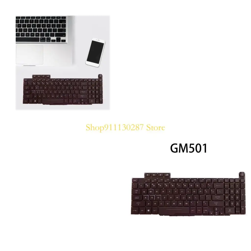 

J1HC English Notebook Keyboard US Laptop Backlit Keyboard for Zephyrus for M G-M501