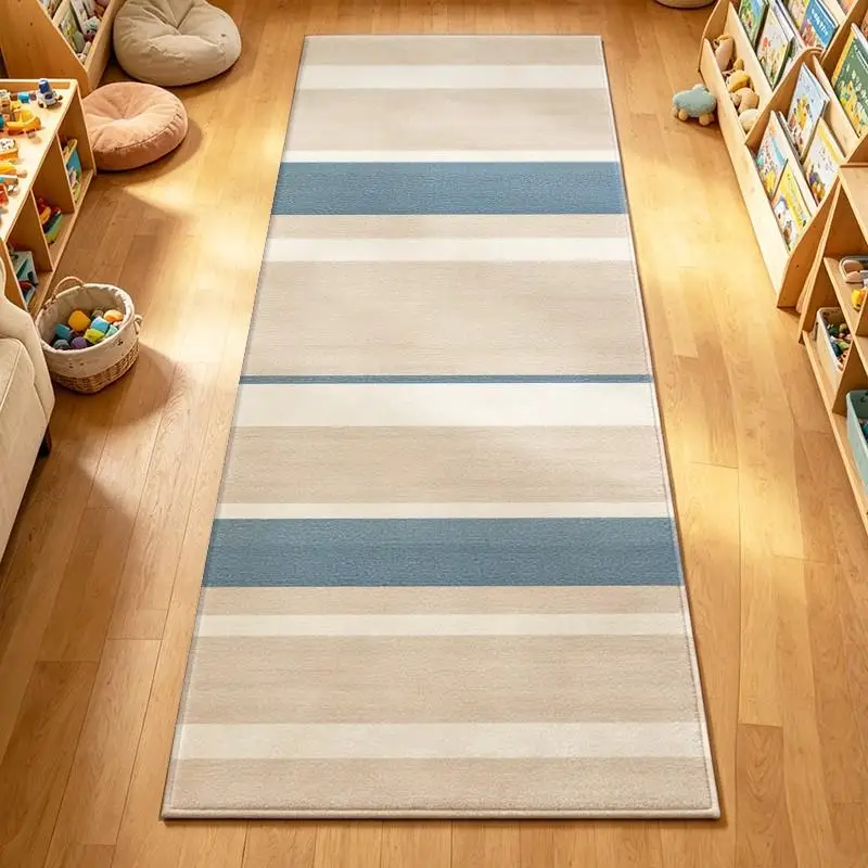 1 Piece Of Vertical Striped Rug, Soft Comfortable, All Seasons, Lightweight Easy Care, Home Decor, Living Room, Bedroom, Hallway, Autumn, Winter Decor