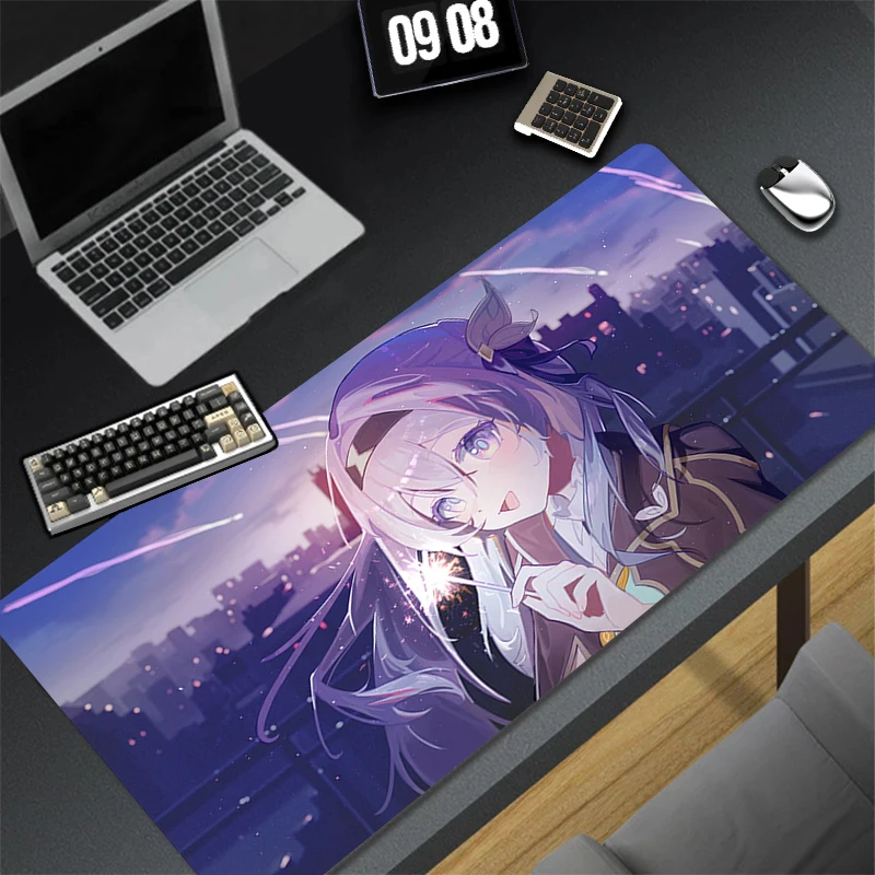 Firefly Honkai Star Rail Mouse Pad Large Anime Gaming Mousepad Laptop Cute Girl Gamer Keyboard Rug Computer Cabinet Desk Mat XXL