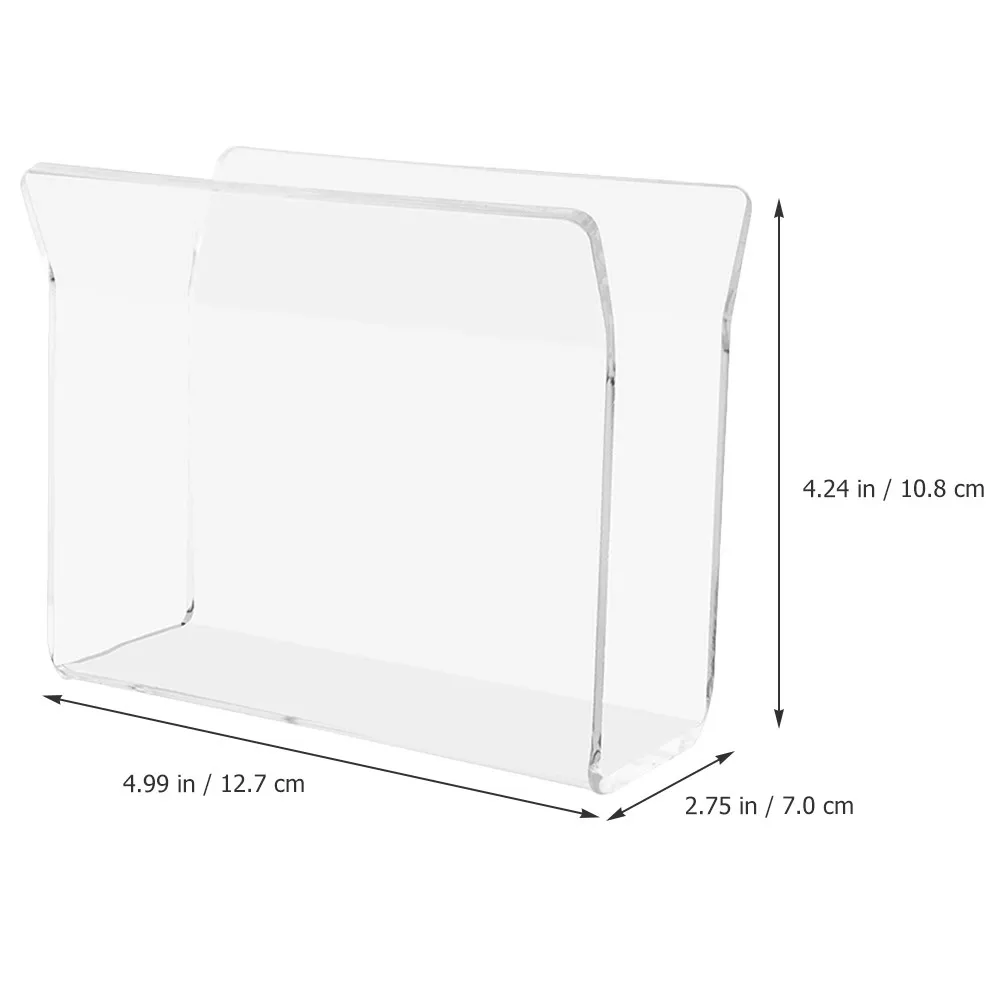 2Pcs Napkin Holder Acrylic Tissue Dispenser Serviette Stand for Kitchen Dining Table Napkin Storage Holder Tissue Stand