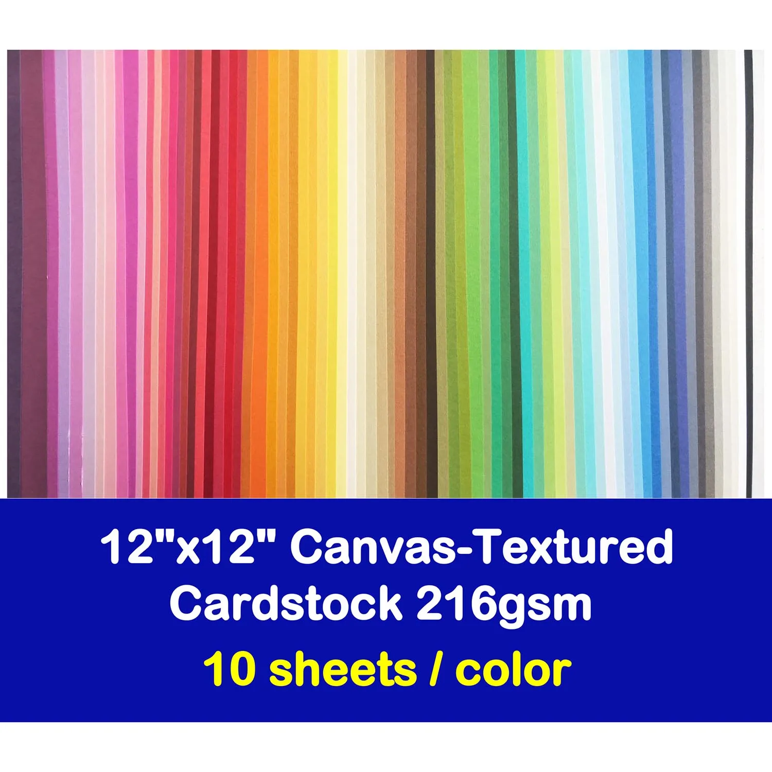 Textured Cardstock 12x12 inch 216gsm PK10 Solid Card Cardboard For DIY Crafts, Card Making, Scrapbooking, Die Cut Machine