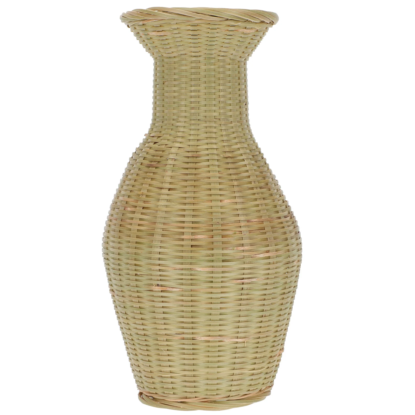 

Bamboo Vase Woven Flower Container Dried Basket Exquisite Desktop Flowerpot Stylish Practical Safe Decorative