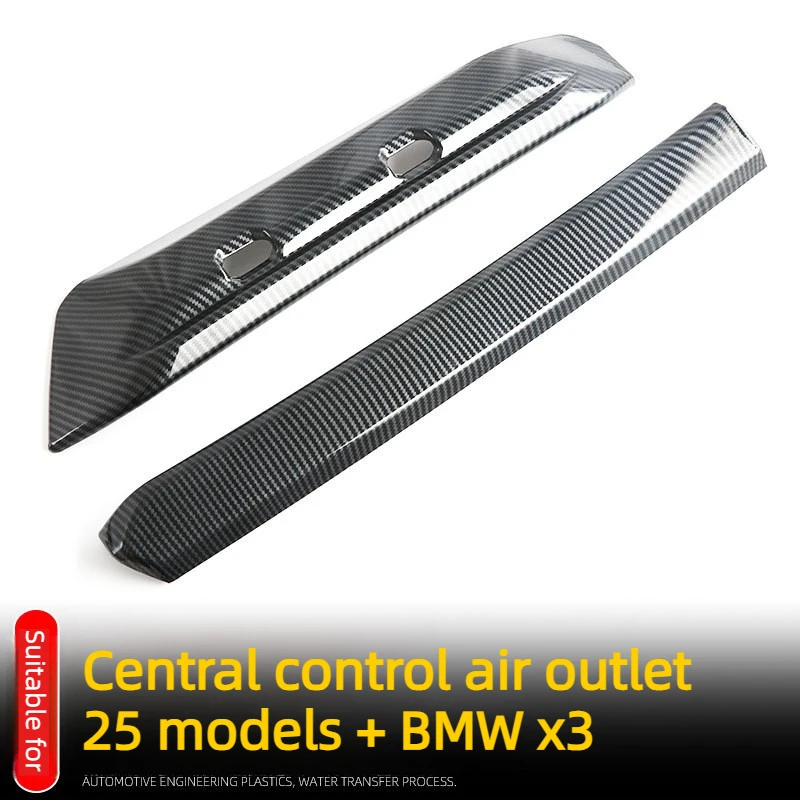 

For BMW X3 G45 2024 2025 Center console navigation air vent trim, air vent decorative stickers interior modification accessories