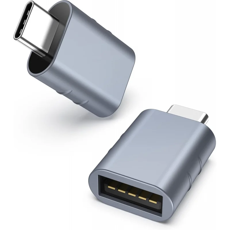 OTG USB C Male to USB3.0 Female Adapter Compatible for iPhone 15 16 Pro Max iMac iPad MacBook Samsung Type C or Thunderbolt 3