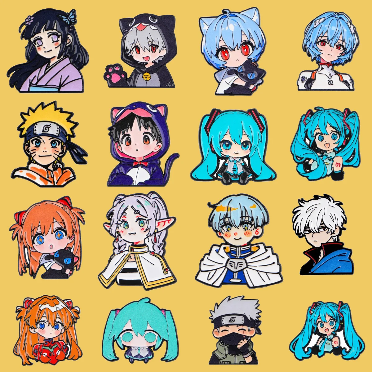 Niedliche Emaille-Pins für Jungen und Mädchen, Manga-Anime-Broschen für Damen, Hut-Reversnadeln, Rucksack-Taschen-Abzeichen, Partygeschenke, Kleidungszubehör