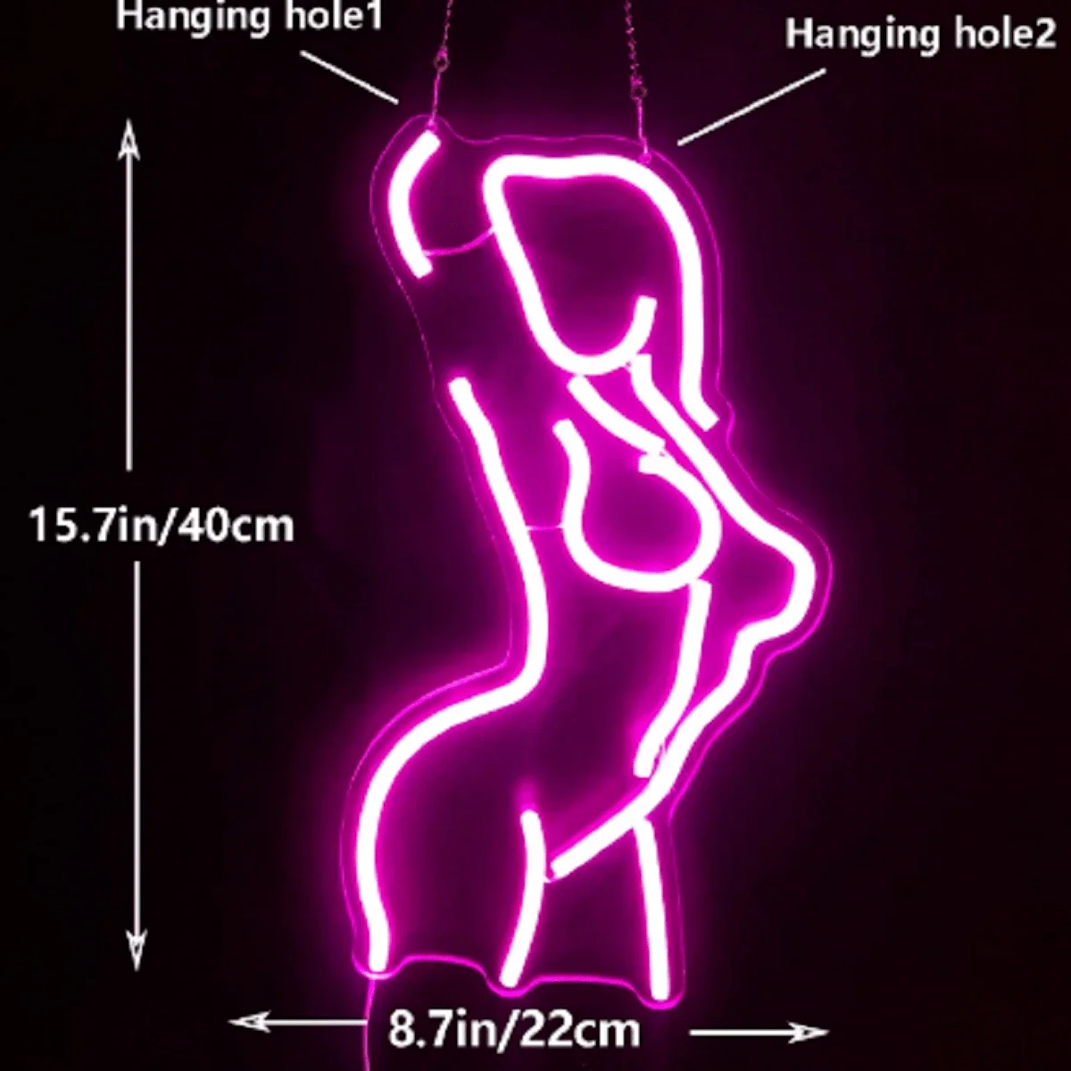 Sexy Girl Women Body Back Neon Lights for Bedroom Gaming Room Bar Club Home Birthday Party Decor For Windows Wall Doors LED Sign