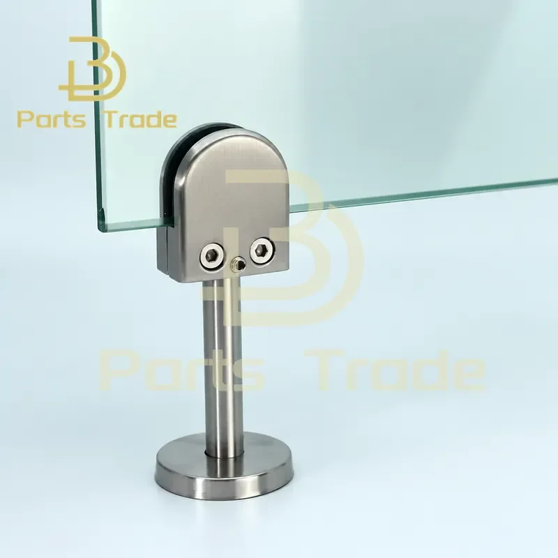 304 Stainless Steel Glass Clamps Adjustable Glass Holder for Staircase Handrail Glass to Ground Fixed Bracket 65x43x26mm