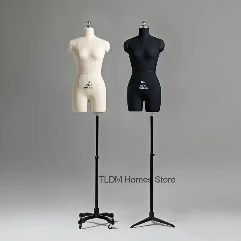 PU Foam Body Female Mannequins Pinnable Cotton Fabric Mannequin Clothing Design Dress Display Stands Can Be Pined Model