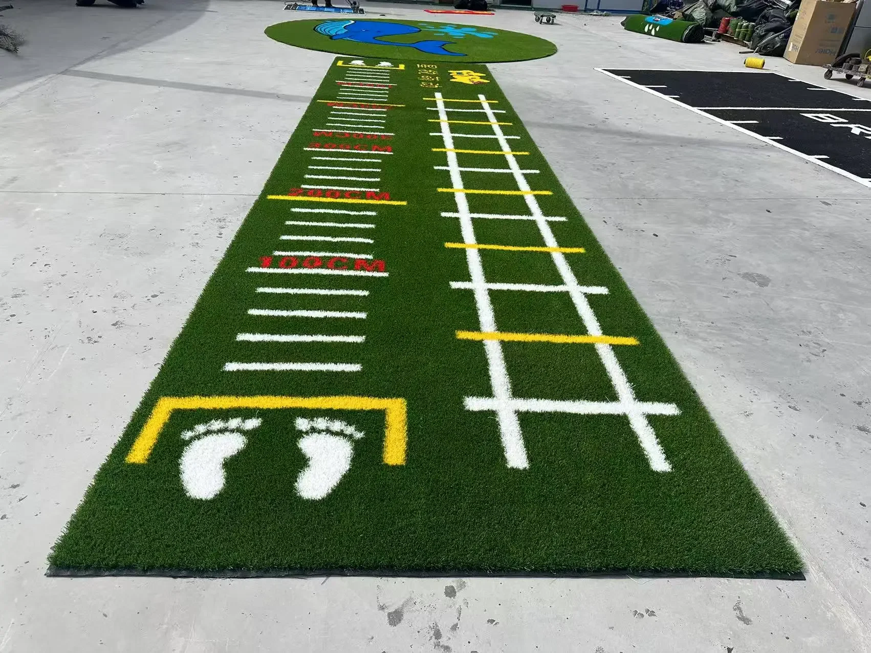 

GYM Turf Artificial Grass Roll Customized Synthetic PP/PE Sport And Fitness Flooring