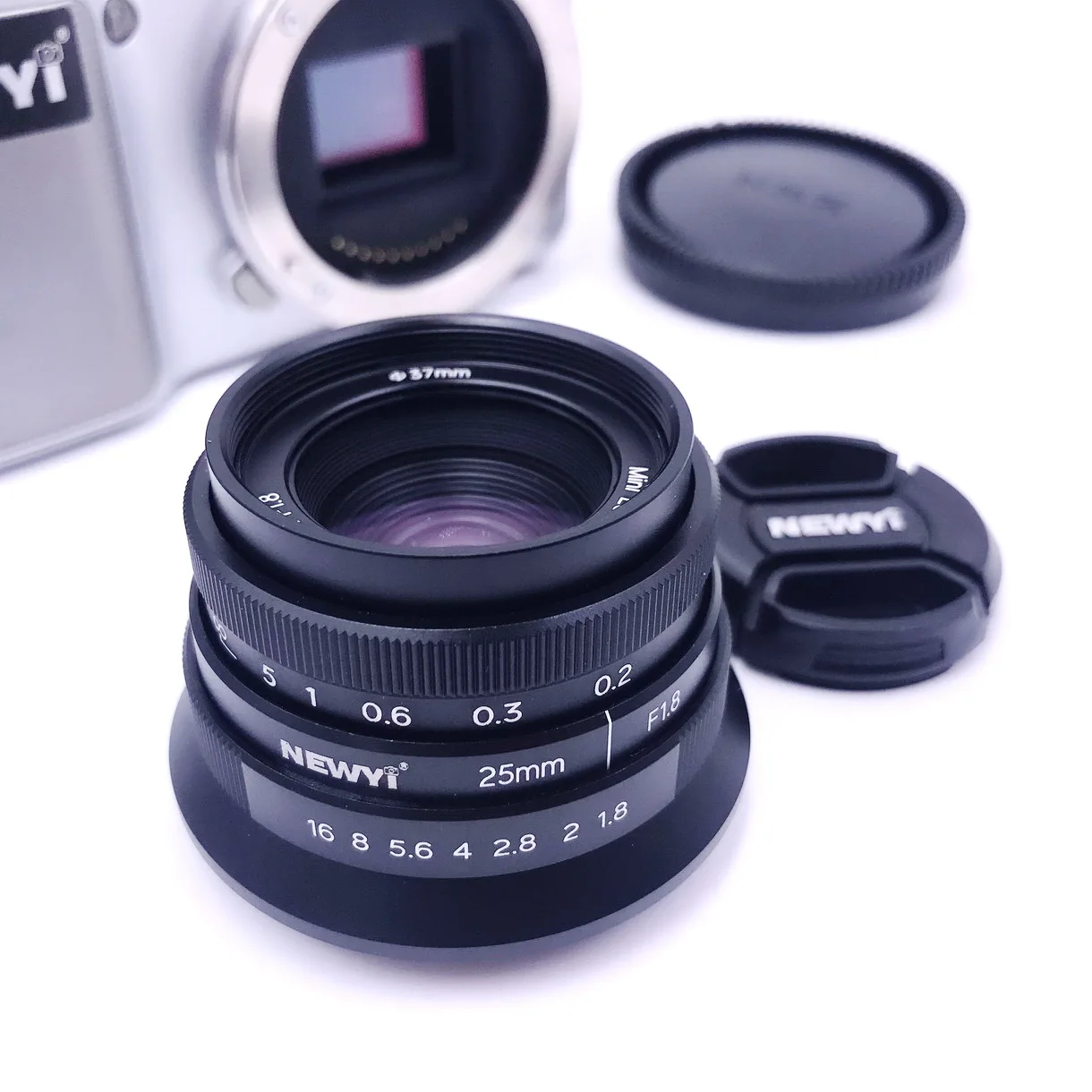 25mm F/1.8 Manual Focus Prime Lens for For Sony E-mount Camera A6500/5100 NEX5 NEX-3 NEX-3N NEX-3R NEX-C3 NEX-F3K NEX-5K NEX-5