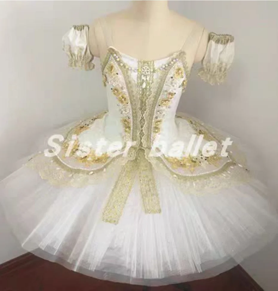 

Paquita variations children's ballerina dress Court style hand-sewn pearl dress Raymonda performance flower fairy Nutcracker