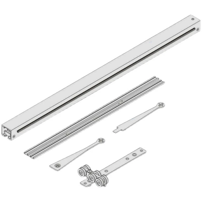 Front and back double opening magic door Rotating push-pull Flip door Two-way damping buffer partition Free door
