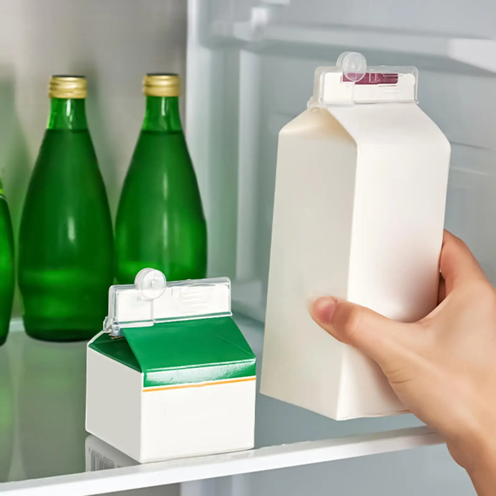 Carton Milk Clip 2-Piece Milk Carton Sealing Clip For Fridge 180 Degree Rotating Food Bag Sealer For Liquid Packaging Studio