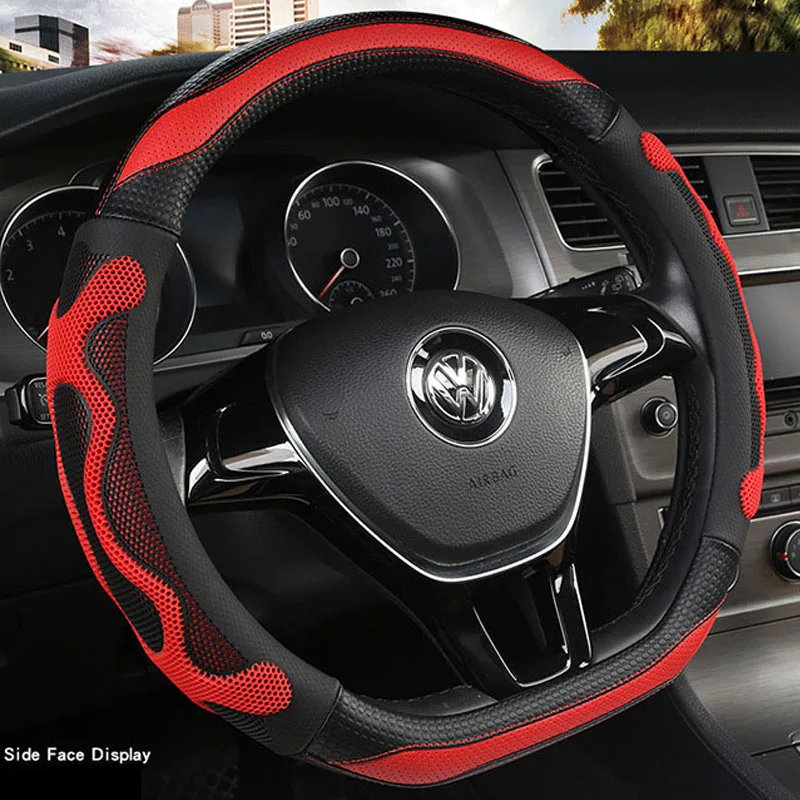 New summer style steering wheel cover universal Breathable honeycomb silicone grips Type D wheel cover for men women all seasons