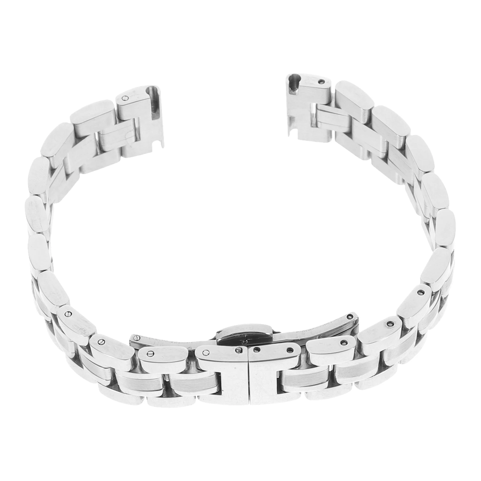 

Stainless Steel Strap Fashion Watch Silver Metal Replacement Classic
