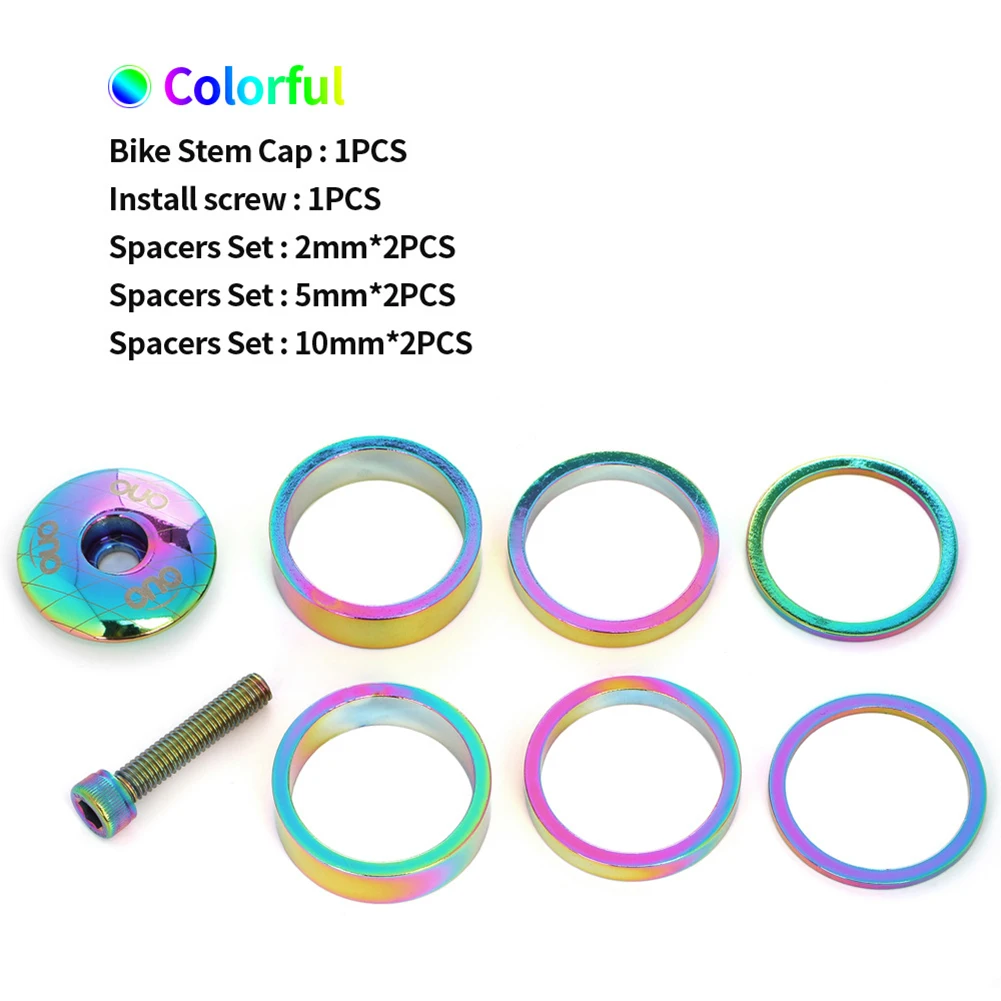 غطاء سماعة رأس بغطاء علوي لجذع الدراجة الجبلية من OUO مع حلقة شوكة من الألومنيوم