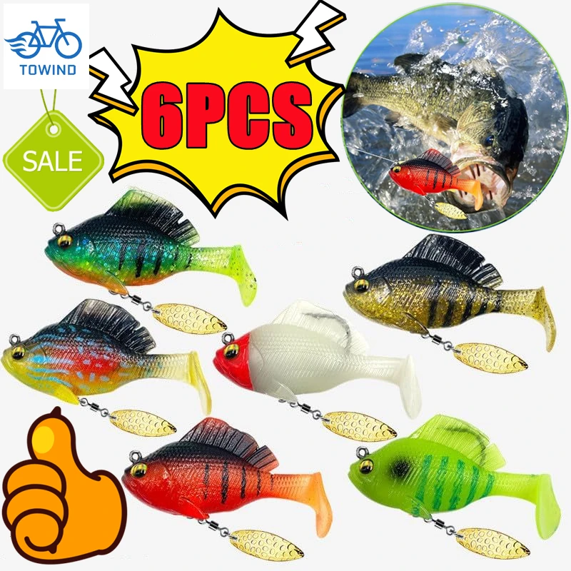 Neue 6-1PC Dark Sleeper Angeln Lockt Für Barsch Weiche Kunststoff Köder Künstliche Jig Swimbait Hecht Bass shad Forelle Locken Meer Wobbler