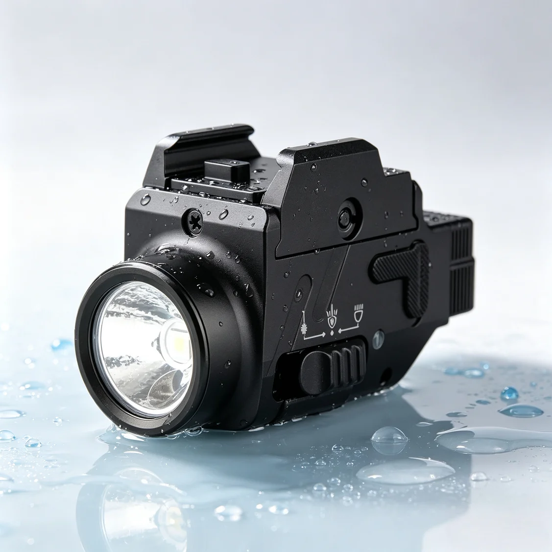 Trustfire GM23S 800LM 2-in-1 Tactical Flashlight Laser Combo Quick Release Outdoor Lantern for Outdoor Multipurpose Lighting