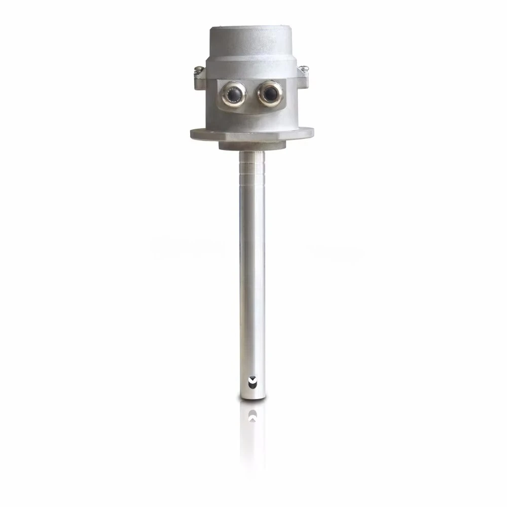 Oil tanker fuel level optical alarm sensor