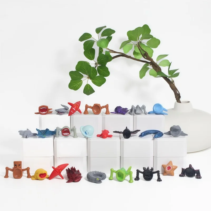 PVC Mini Doll Decoration Model Sea Monster Figure Set Deep Sea Creature Anime Figure Limbs Tail Tentacle Accessories Kids Gift