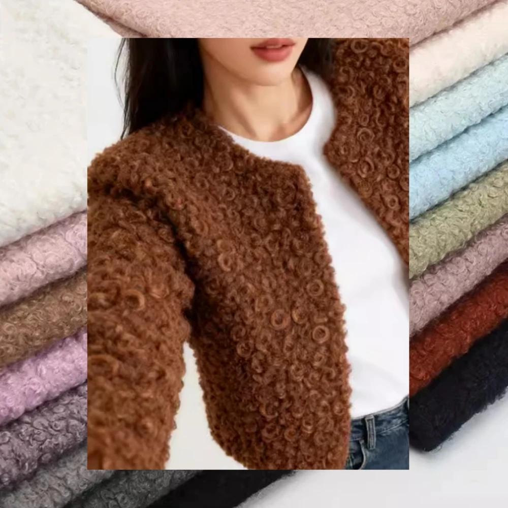 

Cashmere-like Warm Keeping Soft Plush Fabric for Autumn Winter Coat Top Clothing Doll Cloth Diy By The Meter Sewing Material