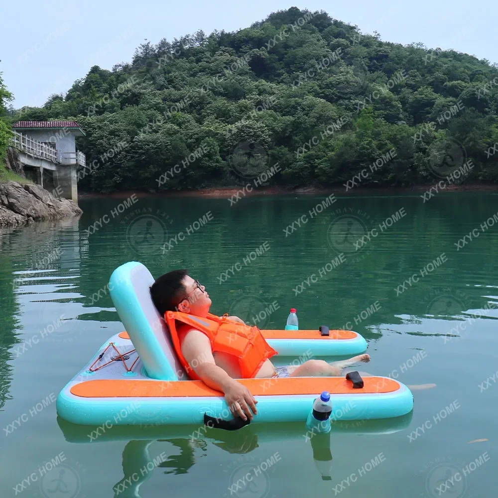 AAHot Sales Summer Water Play Equipment Inflatable Water Floating Chair Hang Out Chair Swim For Pool And Beach