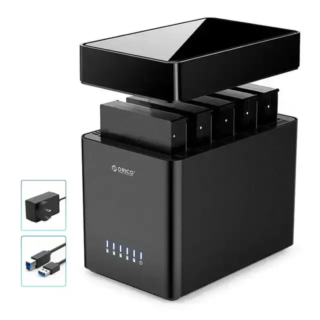 5 Bay Hard Drive Docking Station USB 3.0 to  (5Gbps) Magnetic 3.5 inch HDD/SSD Enclosure Case DS500U3