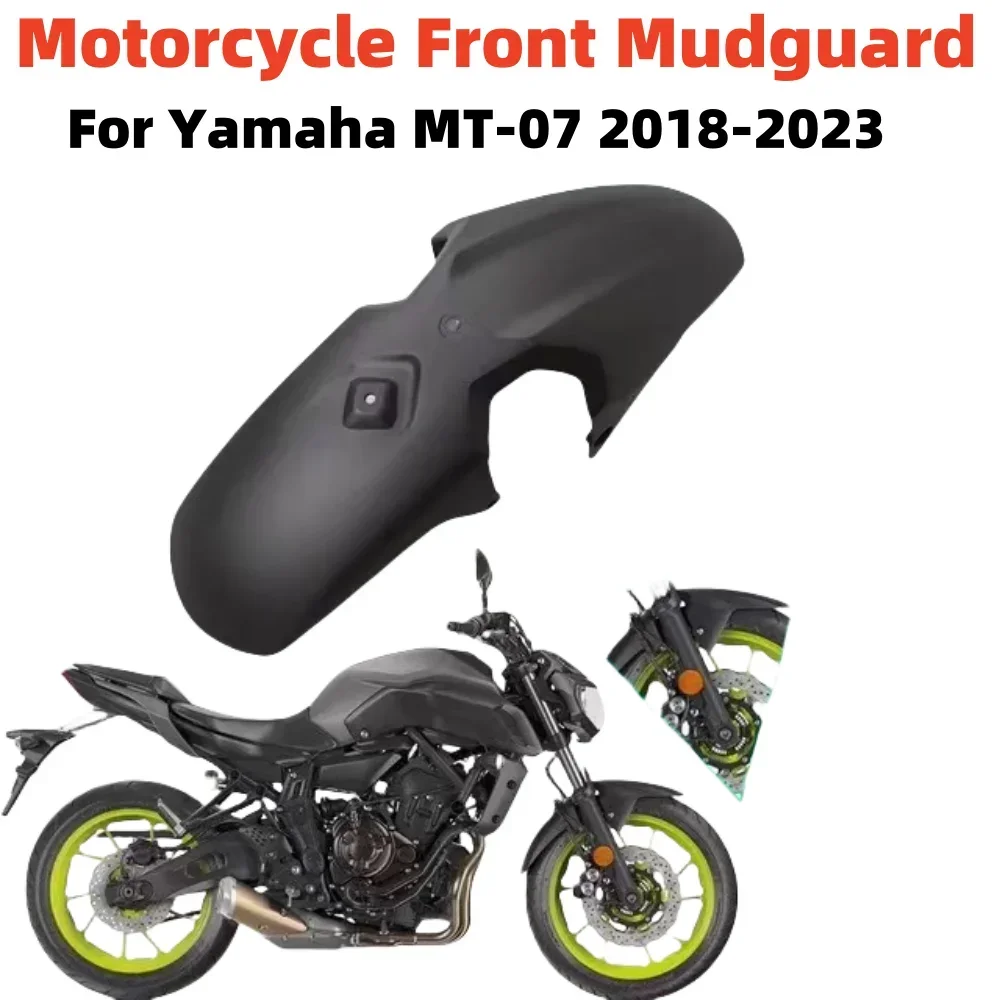 Motorcycle Front Mudguard for Yamaha Mt-07 2018 2019 2020 2021 2022 2023 Tyre Flaps Splash Guard Shell Accessories Mt07